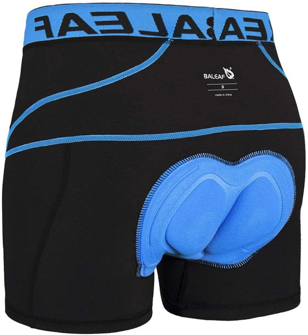 BALEAF Cycling Shorts Mens 4D Padded Mountain Bike Underwear MTB Liner Riding Br...