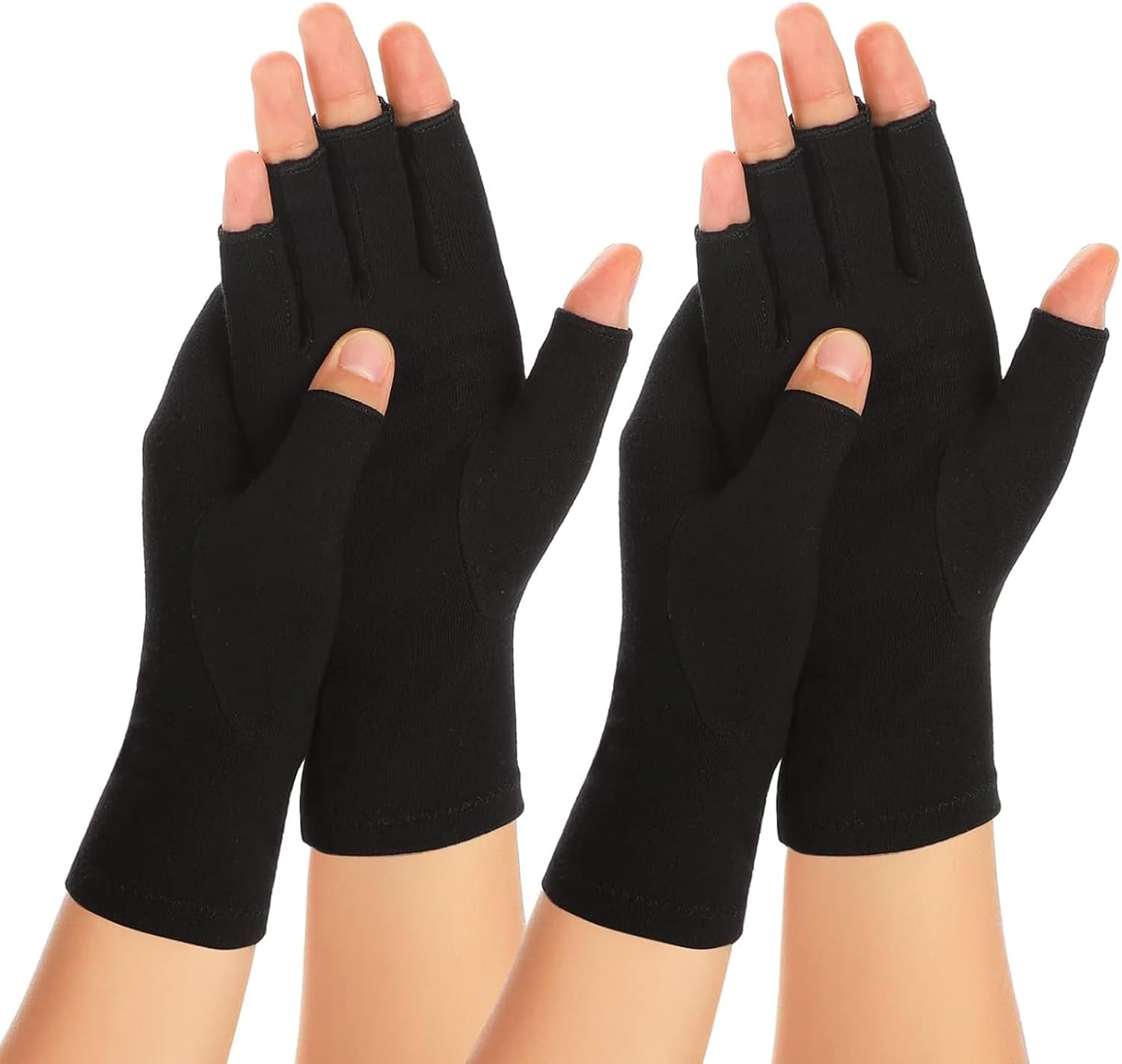 SUPERFA 2 Pairs Compression Gloves for Arthritis for Women and Men, Bamboo Arthr...