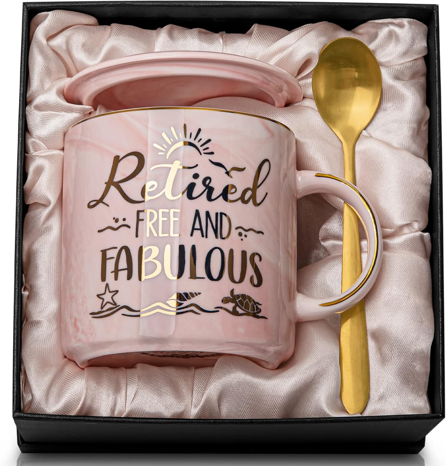 Retirement Gifts for Women, Colleagues Leaving Gifts, Retired Free And Fabulous...