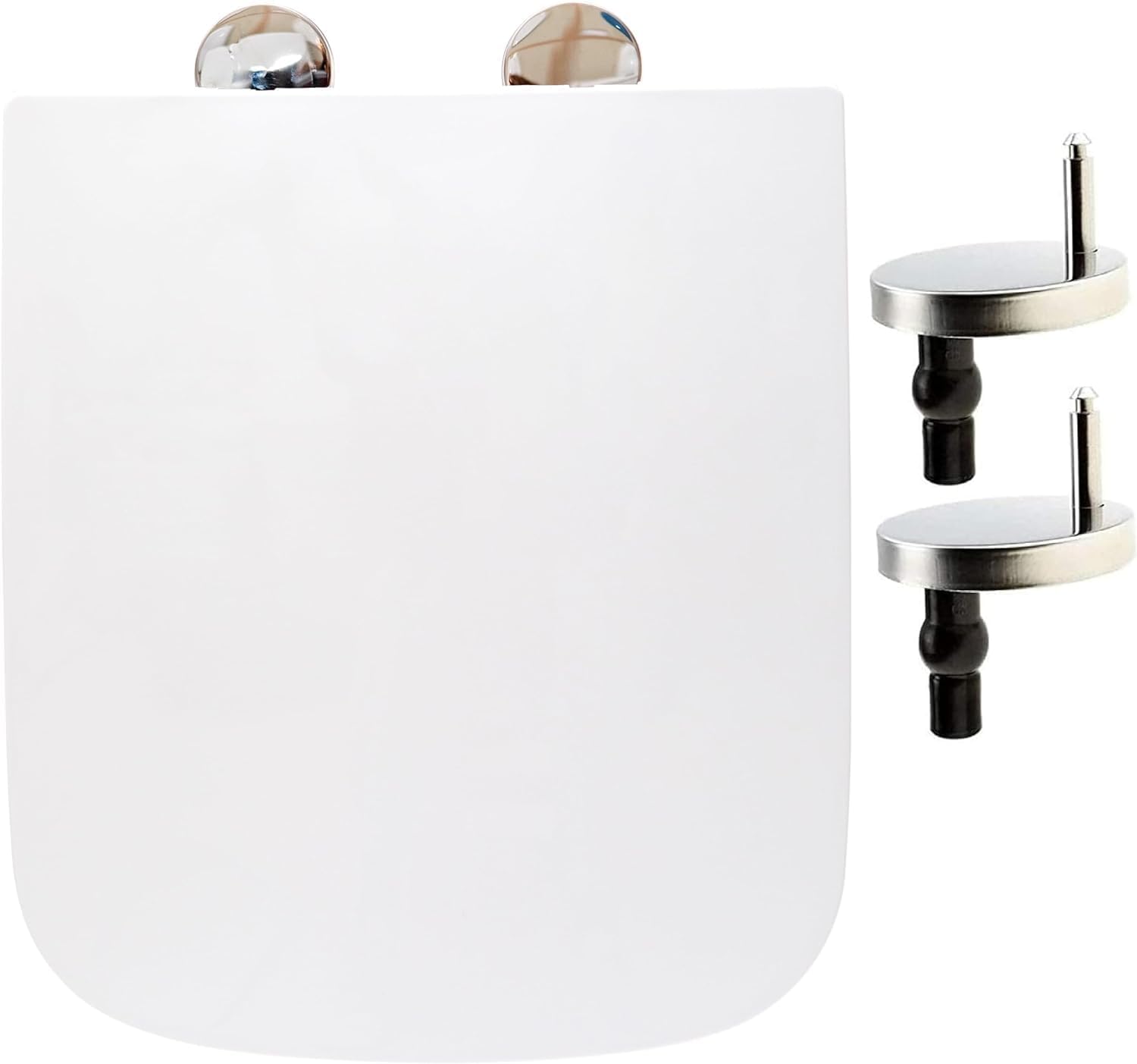 Square Toilet Seat Soft Close Toilet Seat Mute Seat Cover Quick Release Loo Seat...