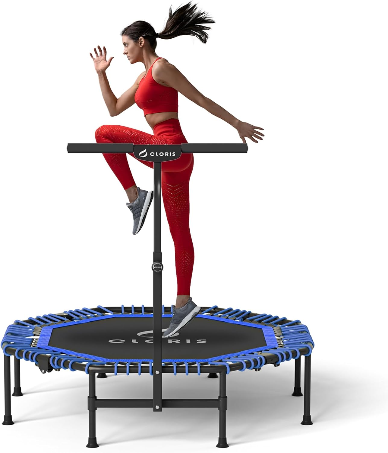 CLORIS 40''/48'' Foldable Fitness Trampoline - Max Load 400lbs / 450lbs, Rebound...