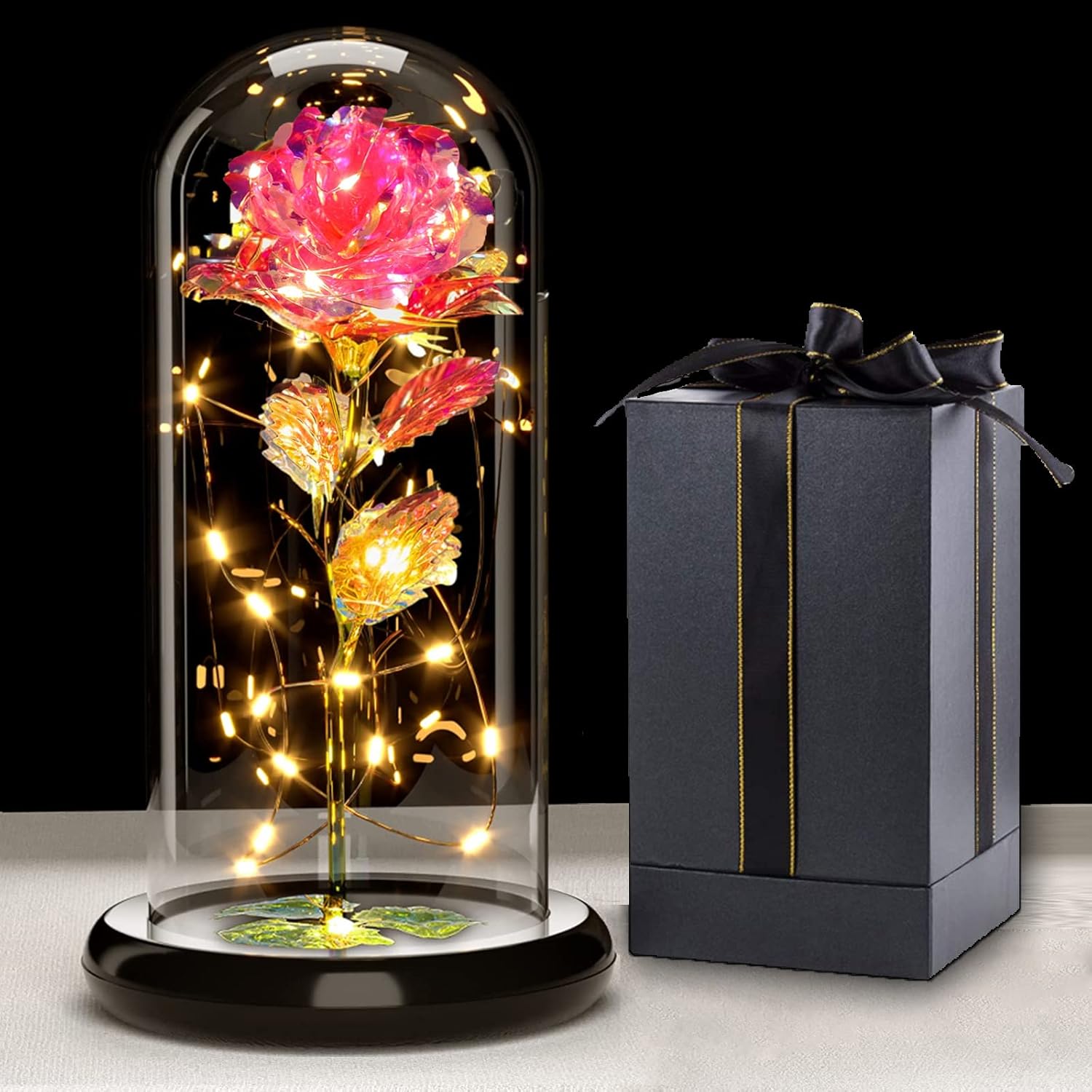 Touloube Galaxy Rose for Her, Artificial Flower Rose for Women Mom Wife Lover Da...