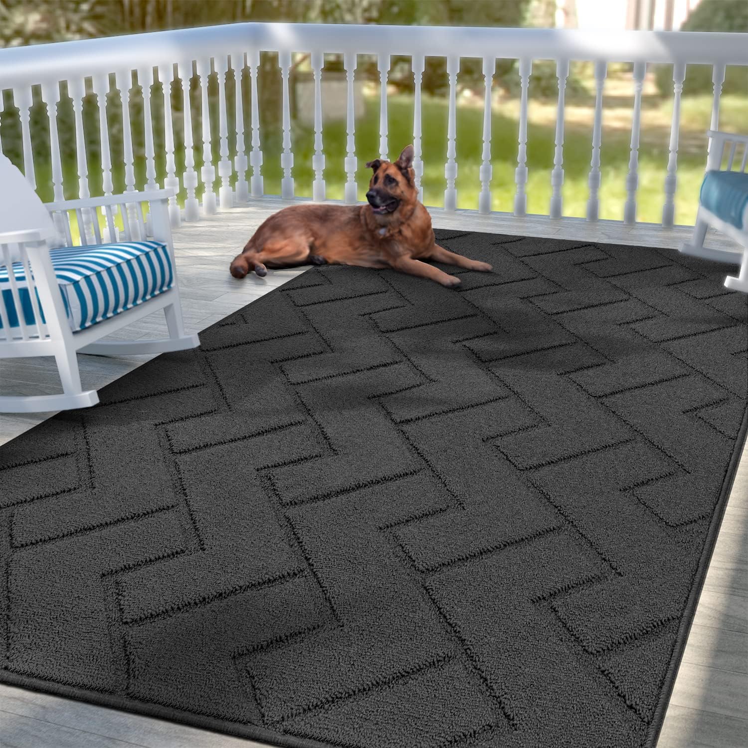 Biscpro Door Mat, 119x180 cm DoorMat Indoor Washable, Doormat Indoor Dirt Trappe...
