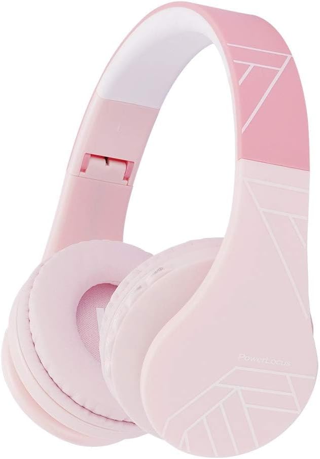 Bluetooth Headphones for kids, PowerLocus Wireless Foldable Headphones Over Ear,...