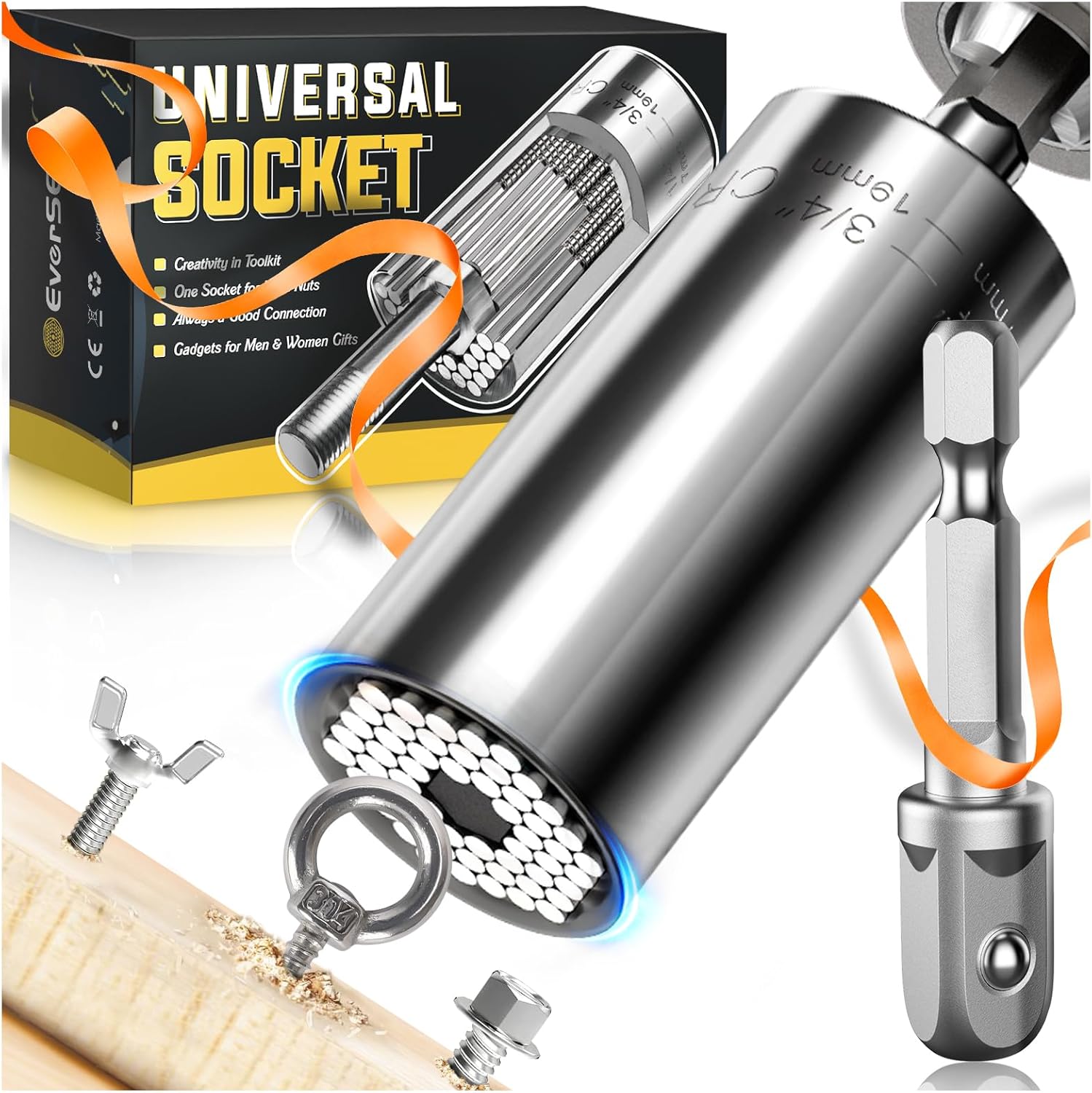 Gifts for Dad Universal Socket Wrench - 2024 Gadgets Mens Gifts for Christmas St...