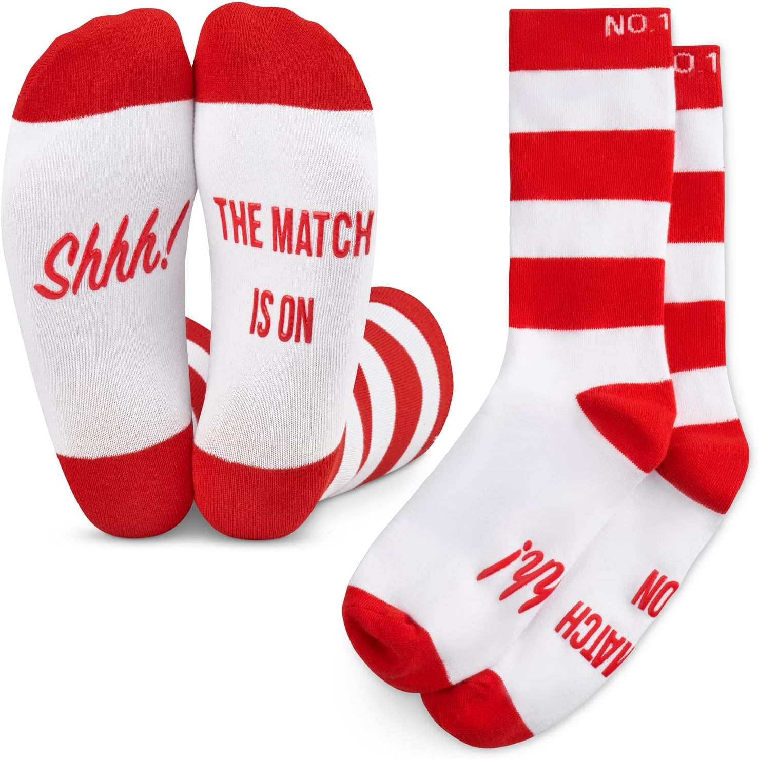 Football Fan Lounge Socks - Great Gift For Football Fans - 'Shhh! The Match Is O...