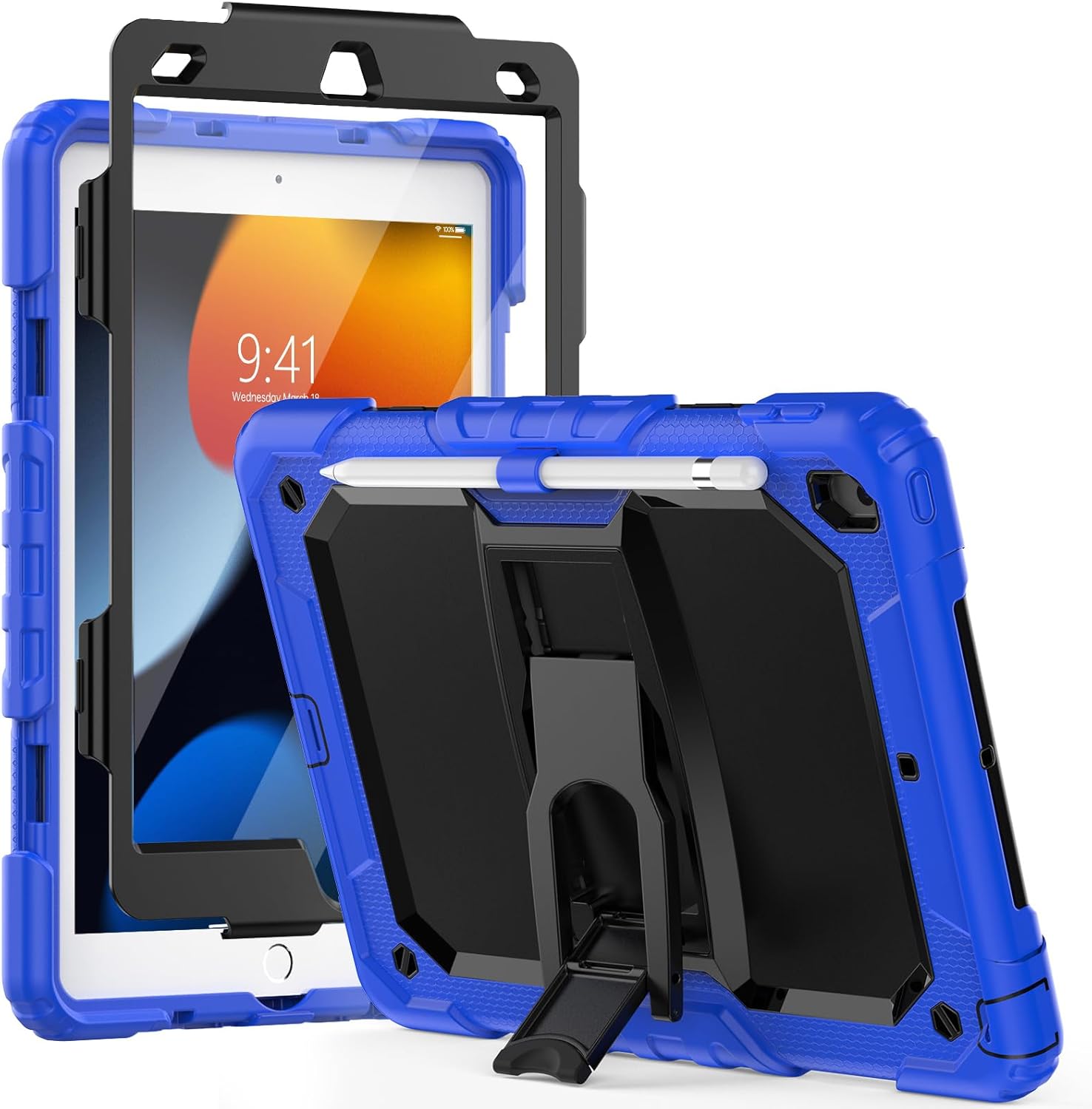 SEYMCY Case for iPad 9th/8th/7th Generation Case 10.2 Inch 2021/2020/2019, 3 Lay...
