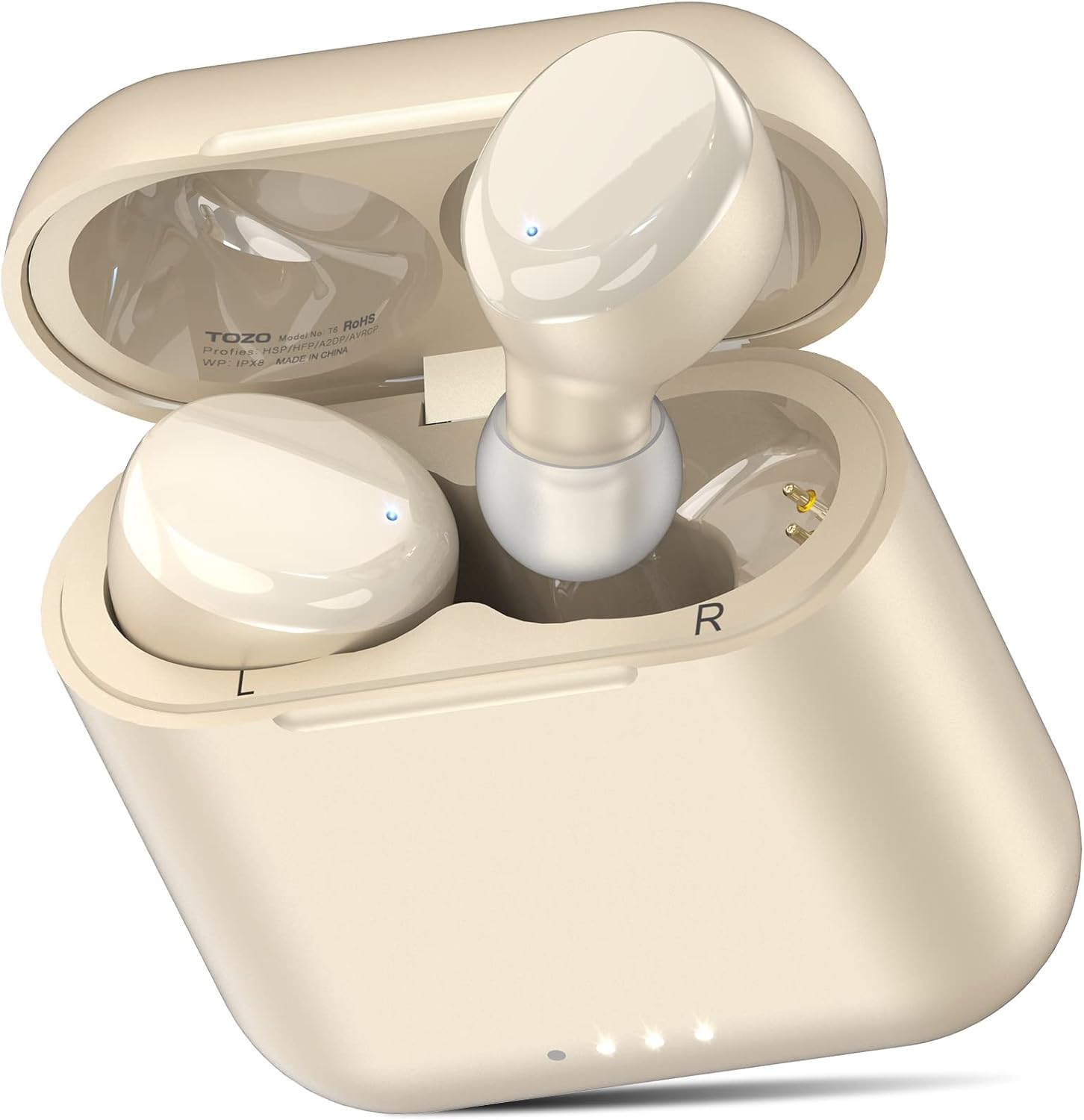 TOZO T6 True Wireless Earbuds Bluetooth 5.3 Headphones Touch Control with Wirele...