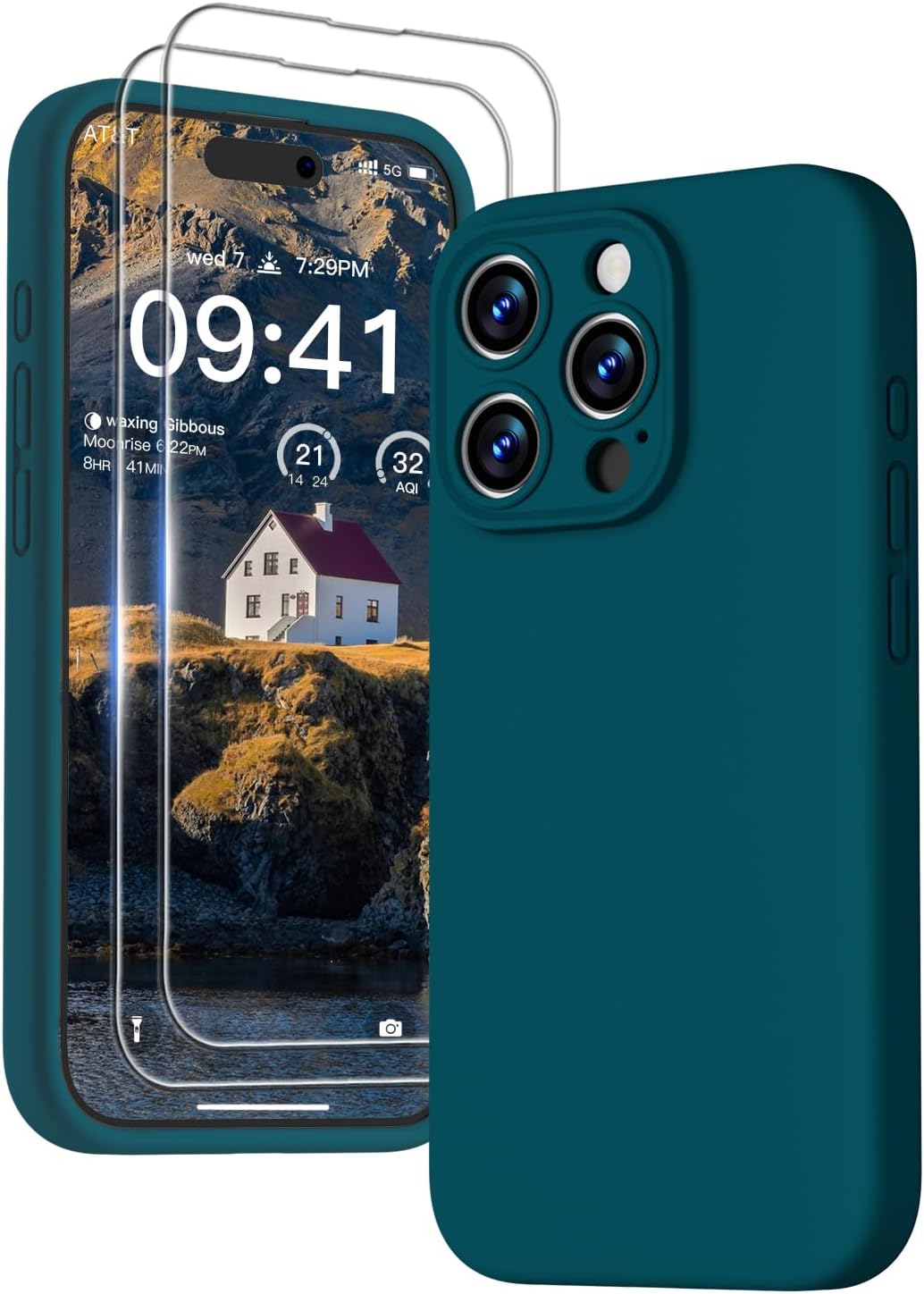 GOODVISH 3 in 1 Case for iPhone 15 Pro Max Case, [2 Screen Protector] Full Body...