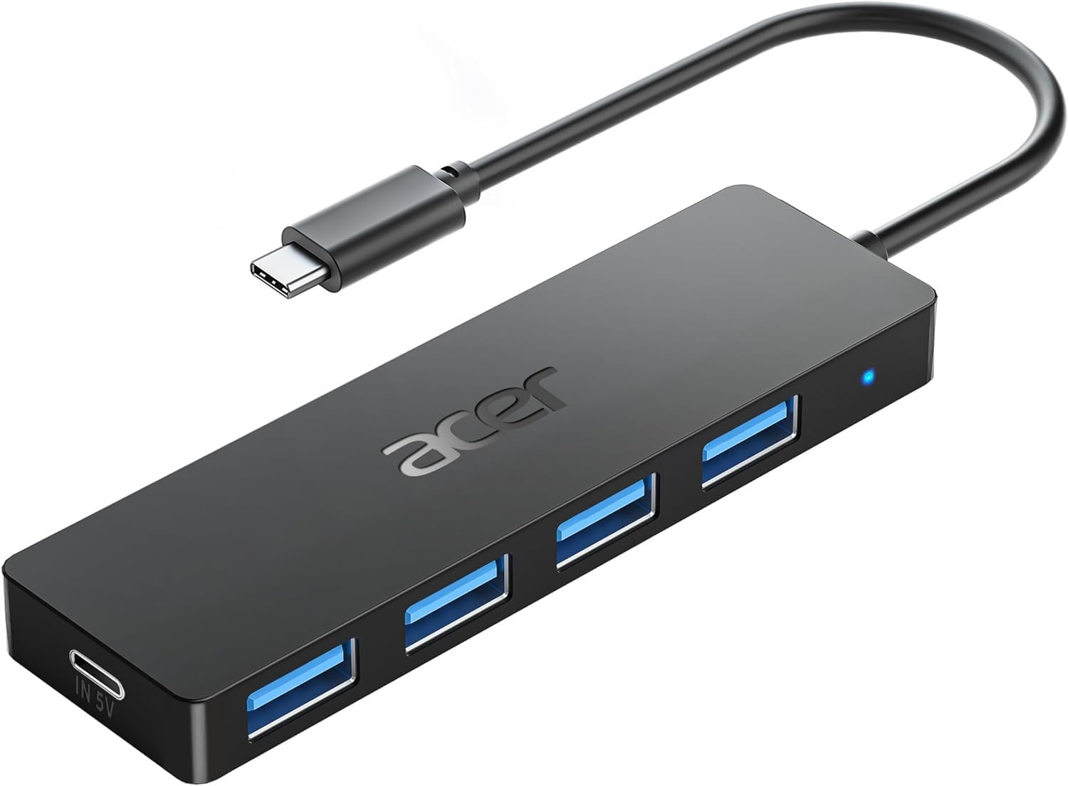 acer USB C HUB 3.0 with USB-C power supply, Ultra Slim Multiport Hub 4 Ports USB...