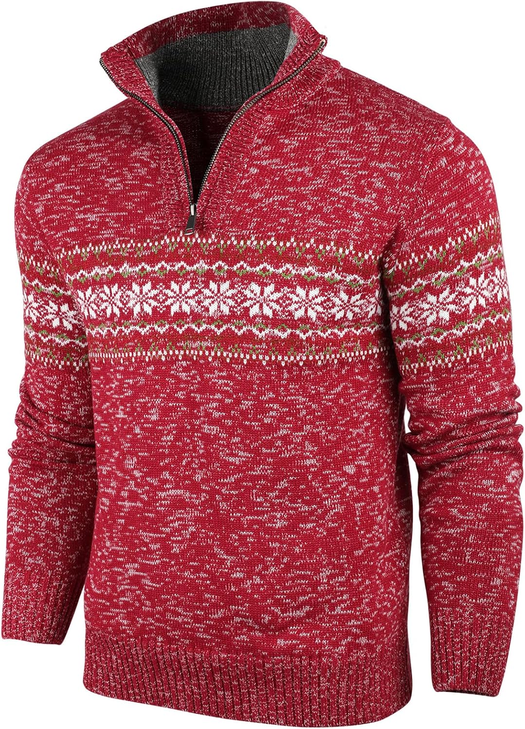 Superora Men's Jumpers Half Zip Pullover Sweater Knitwear Long Sleeve Set-in Kni...