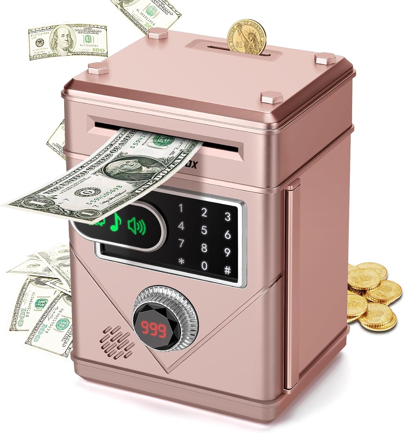 Vubkkty Kids Piggy Bank, Electronic Money Bank Money Savings Box for Boys Girls,...