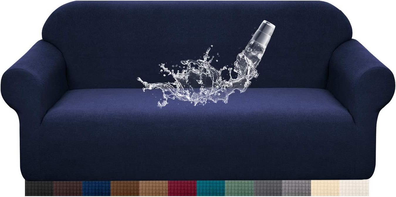 Granbest Premuim Water Repellent Sofa Covers 2 Seater 1 Piece Stretch Loveseat S...