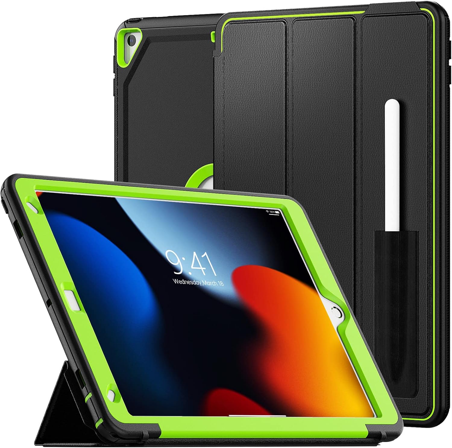 SEYMCY Case for iPad 9th/8th/7th Generation 10.2 inch, Full-body Shockproof Fall...