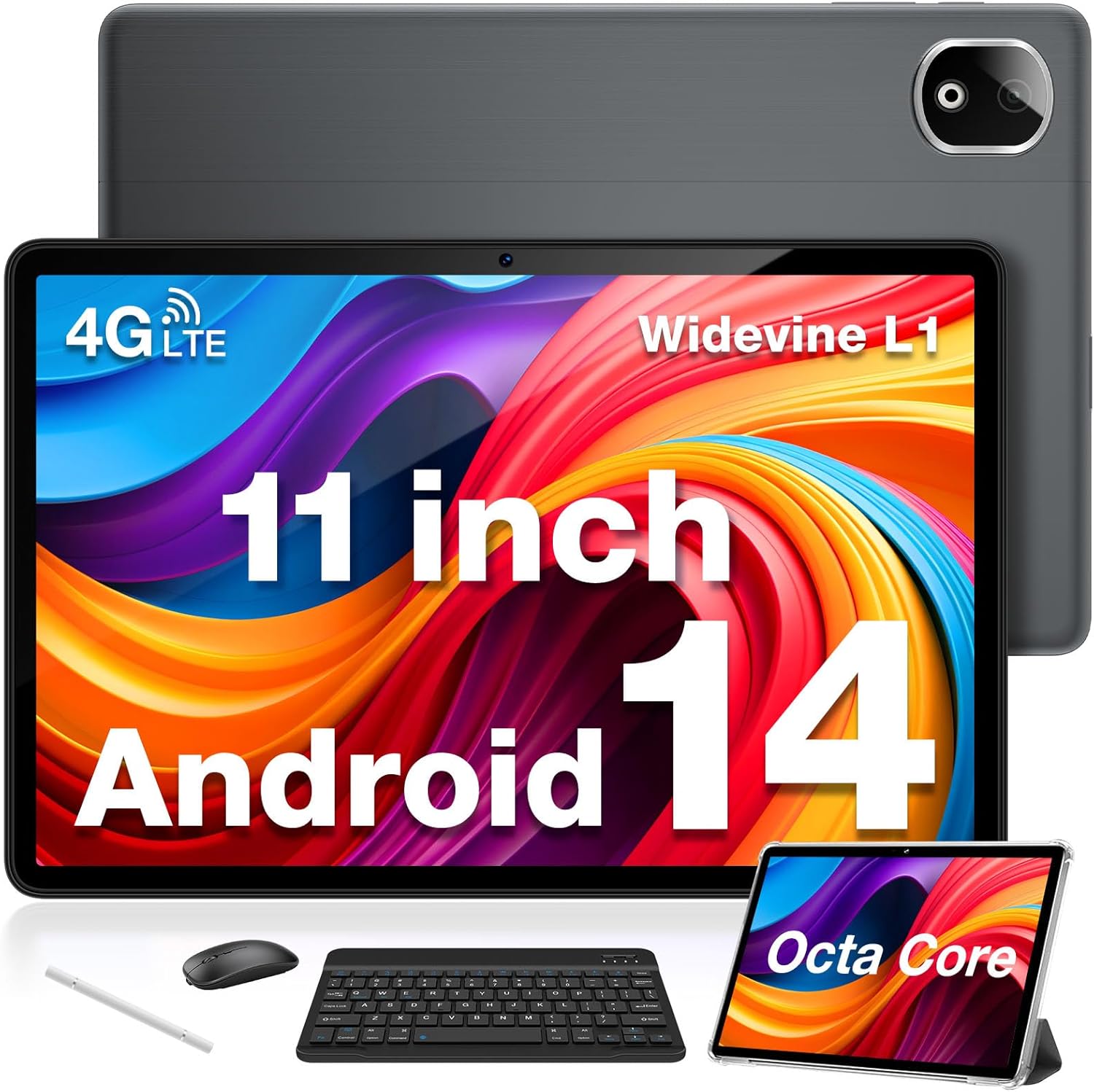 DOOGEE T30E Android Tablets, Tablet 11 Inch(2024), 128GB ROM/1TB TF, 8000mAh, 4G...