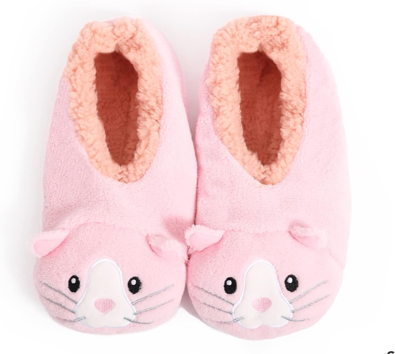 Splosh Women's Slippers - Small adult cat slippers with a fun pink design to kee...
