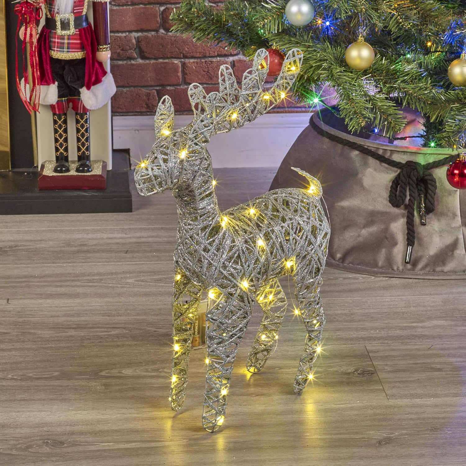 URBNLIVING Light Up LED Reindeer Stags, 45cm Illuminated Christmas Decoration Or...