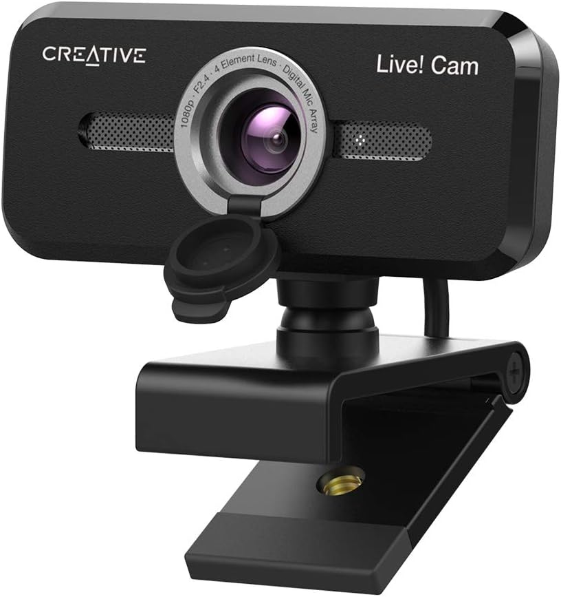 CREATIVE Live! Cam Sync 1080p V2 Full HD Wide Angle USB Webcam with Automatic Mu...