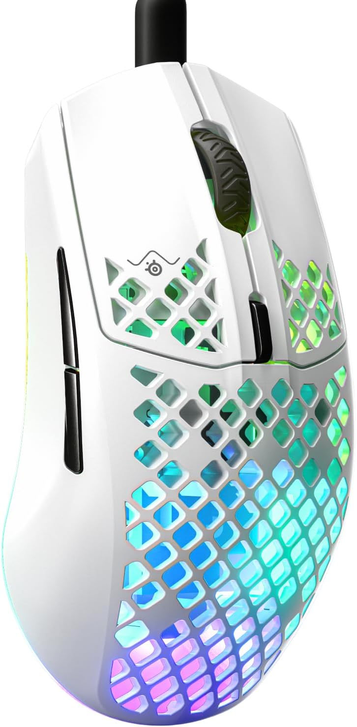 SteelSeries Aerox 3 Wireless - Holey RGB Gaming Mouse - Ultra-lightweight Water...