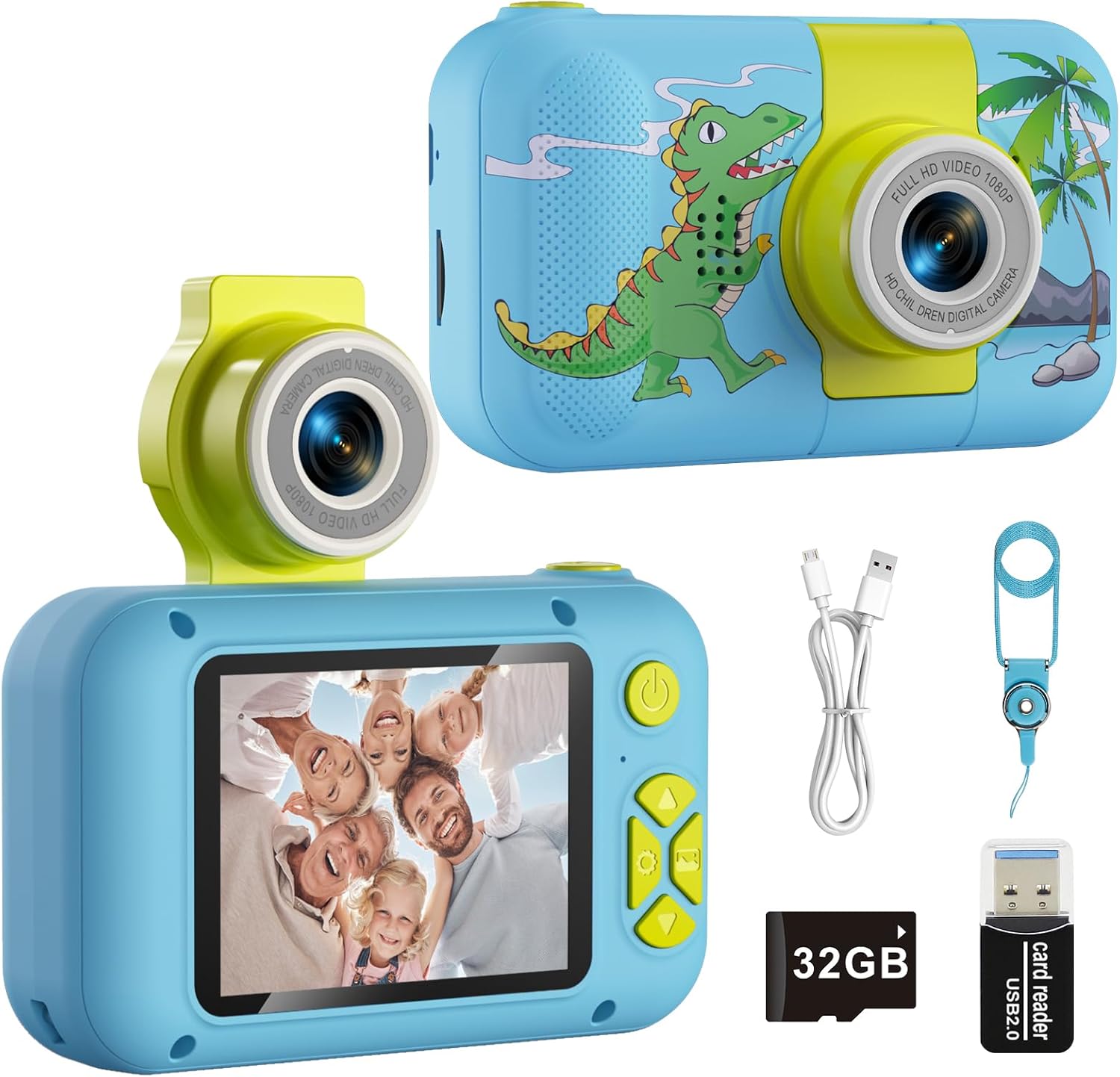 Kids Camera Toys for 3 4 5 6 7 8 9 10 11 12 Year Old Girls/Boys,Kids Digital Cam...