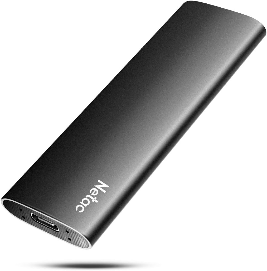 Netac Portable SSD 2TB External Solid State Drive 2TB, USB 3.2 Gen 2, 10Gbps, Ty...