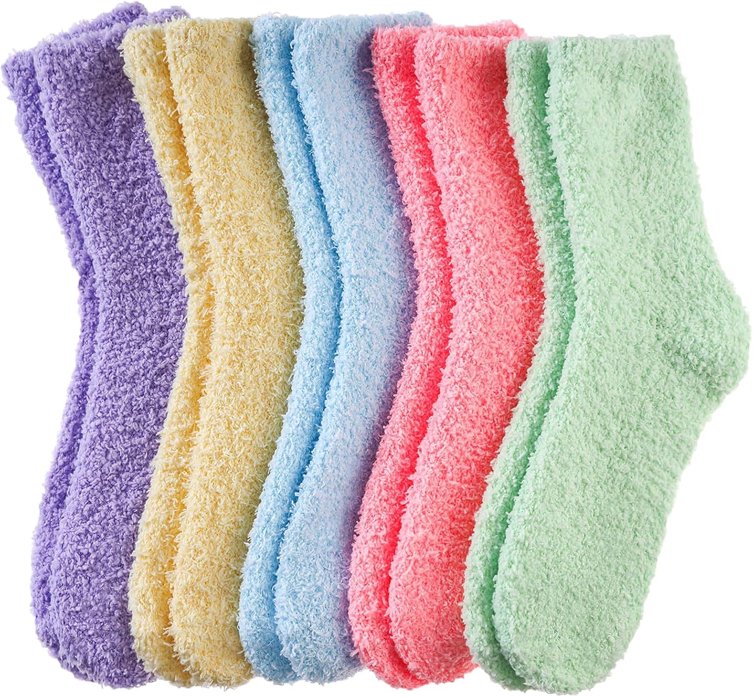 Josnown Womens Fluffy Socks, Soft Fuzzy Bed Socks Winter Warm Thick, Comfy Slipp...