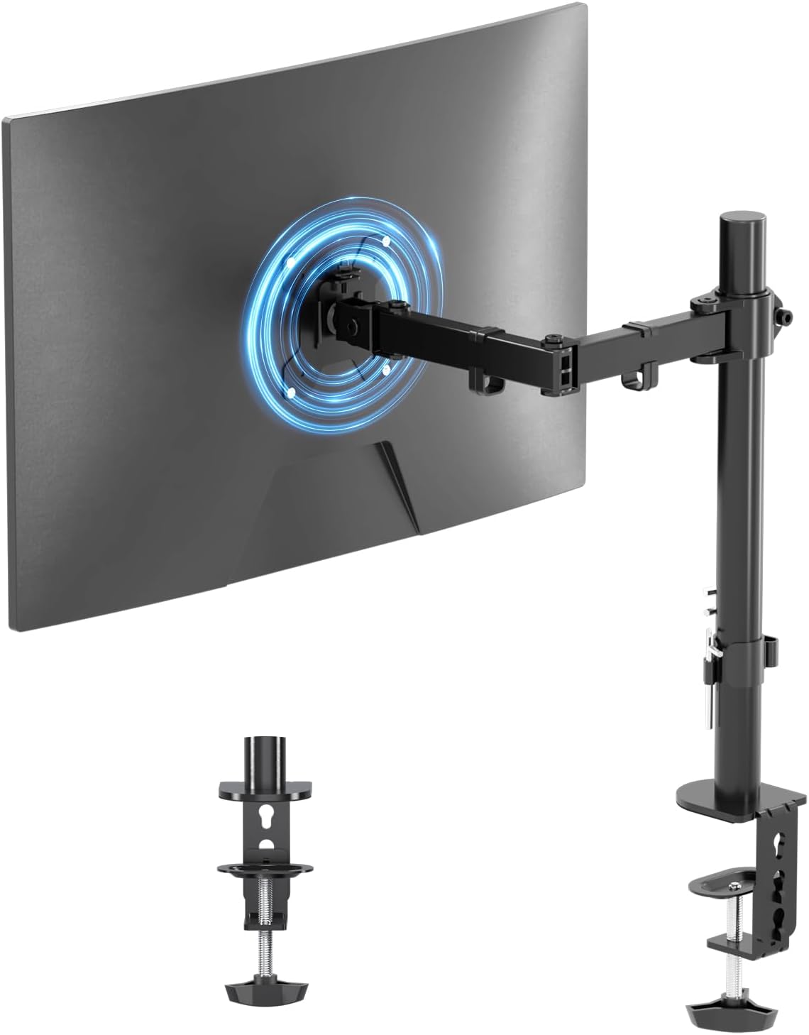 Single Monitor Arm, Monitor Arm Desk Mount for 13-32 inch LCD LED Screens PC Mon...
