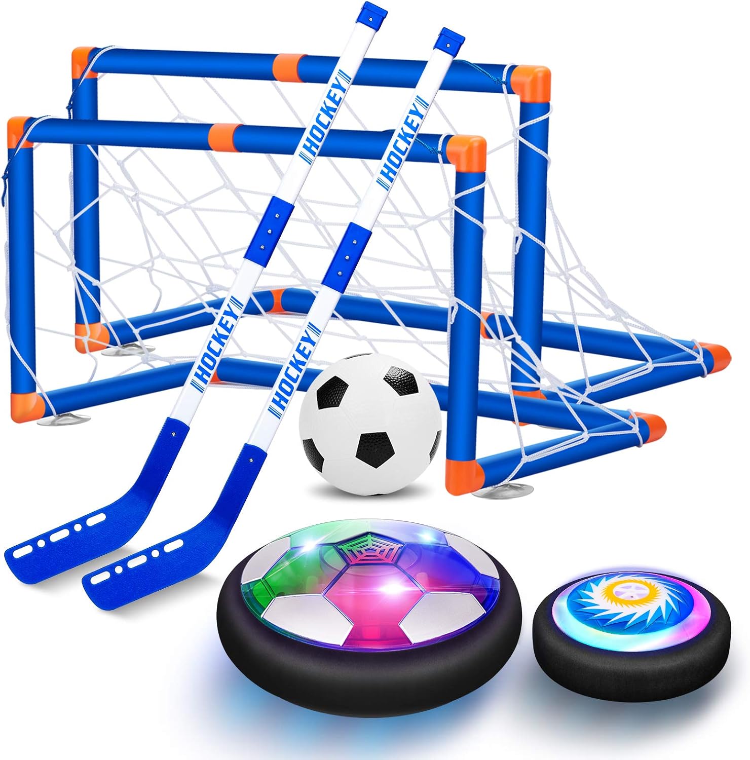 Sillbird Hover Hockey Soccer 2 in 1 Ball Set Kids Toys, Rechargeable Indoor & Ou...