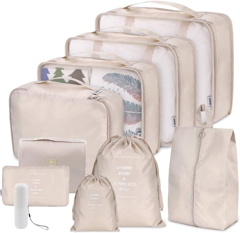 Packing Cubes for Suitcase, Toifucos 10pcs/set Travel Packing Cubes Travel Lugga...