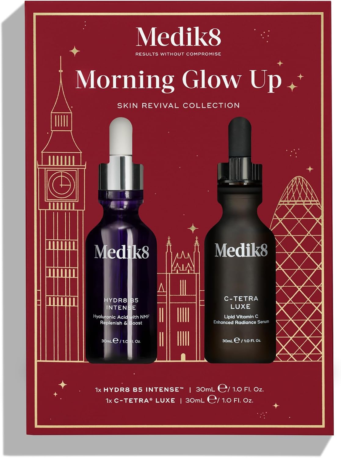 Medik8 Morning Glow Up Gift Set - C-Tetra Luxe 30ml & Hydr8 B5 Intense 30ml - Li...