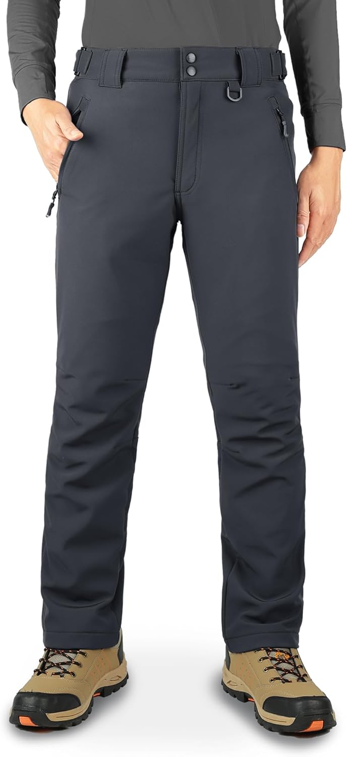 33,000ft Men's Waterproof Trousers Warm Fleece Lined Ski Snow Pants Thermal Soft...