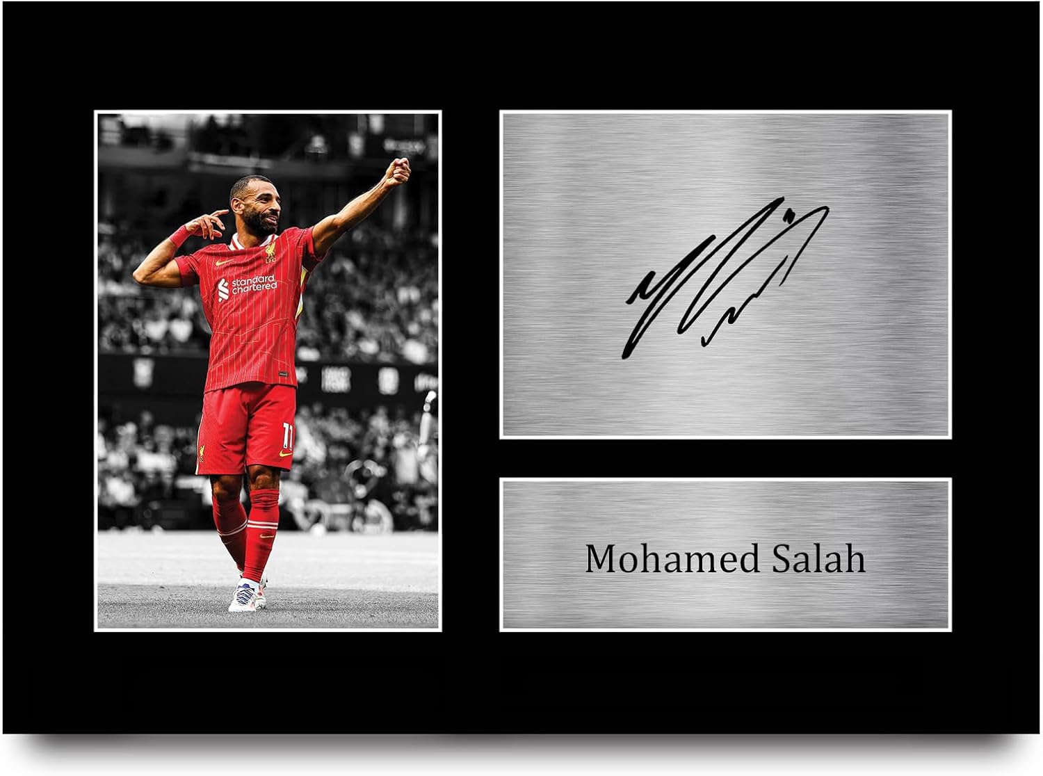 HWC Trading Mohamed Mo Salah Gifts Signed Printed Autograph Liverpool Gift Print...