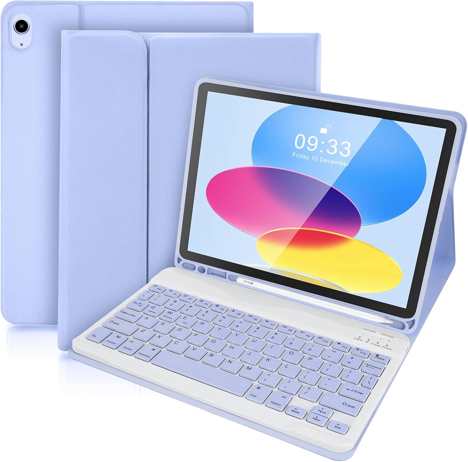 SOPPY Keyboard Case for iPad 10th Generation, Detachable Wireless Keyboard for i...