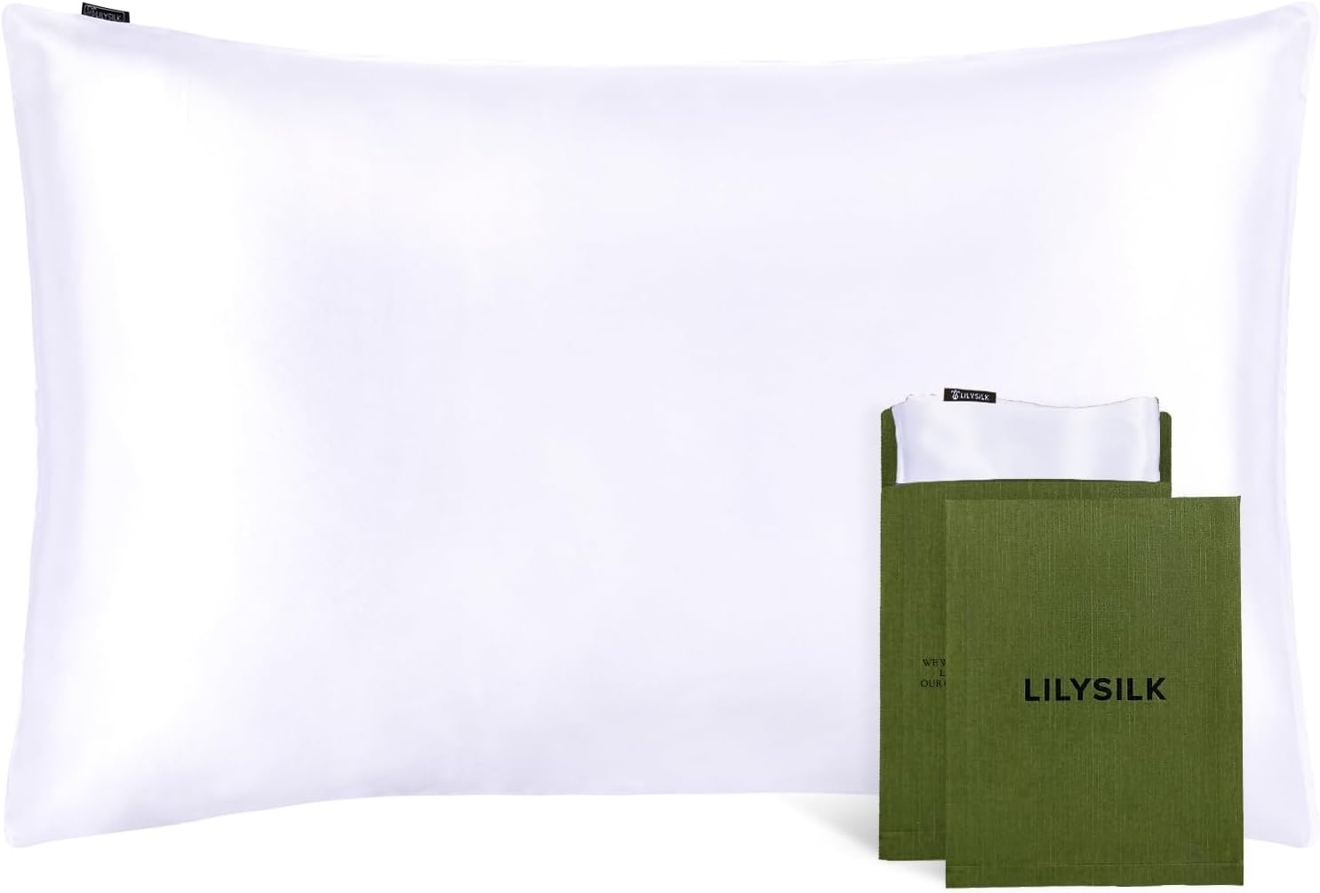 LILYSILK 100% Mulberry Silk Pillowcase 19MM Both Side Silk Hypoallergenic Breath...