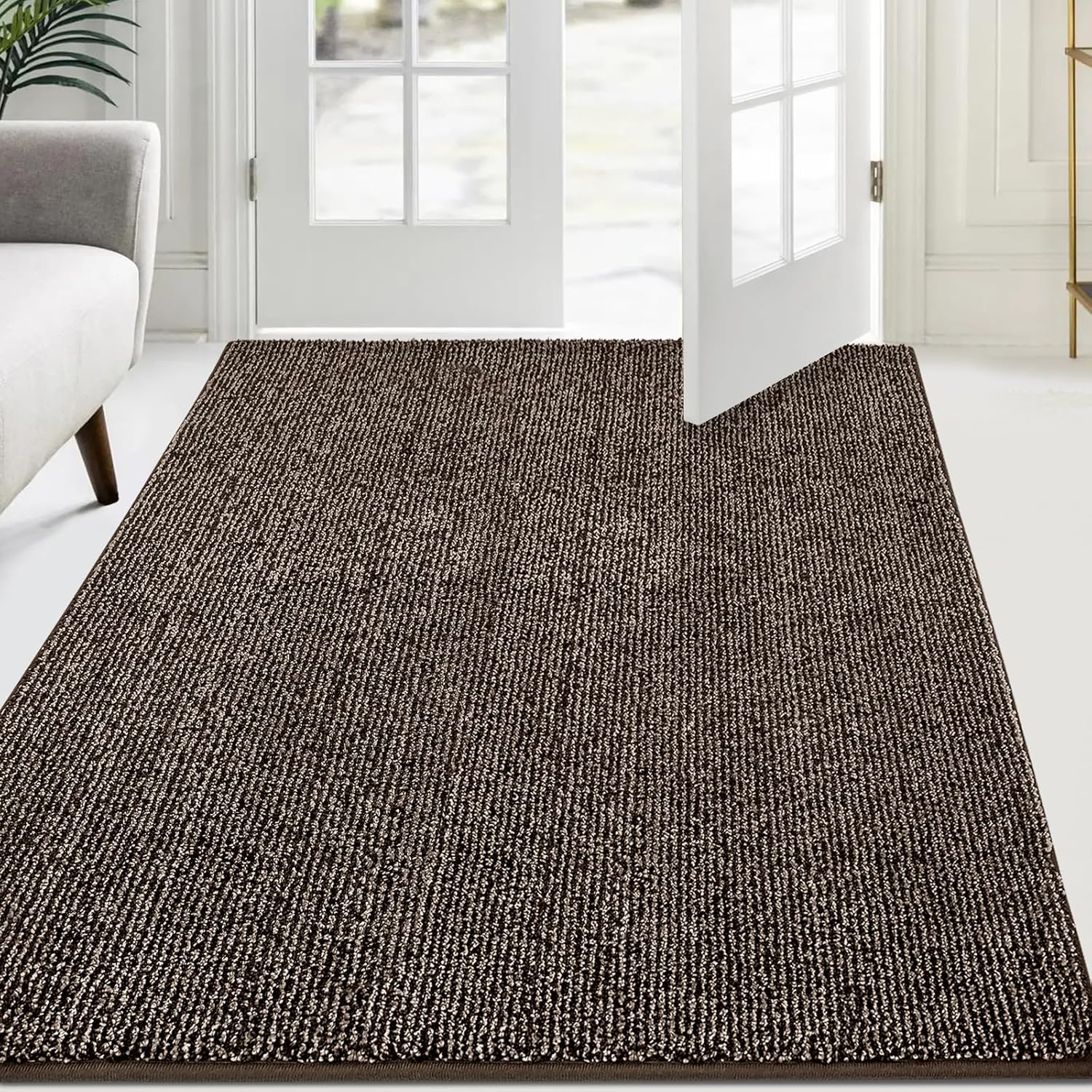 FCSDETAIL Dirt Trapper Indoor Door Mat 120 x 180 cm, Machine Washable Entrance R...