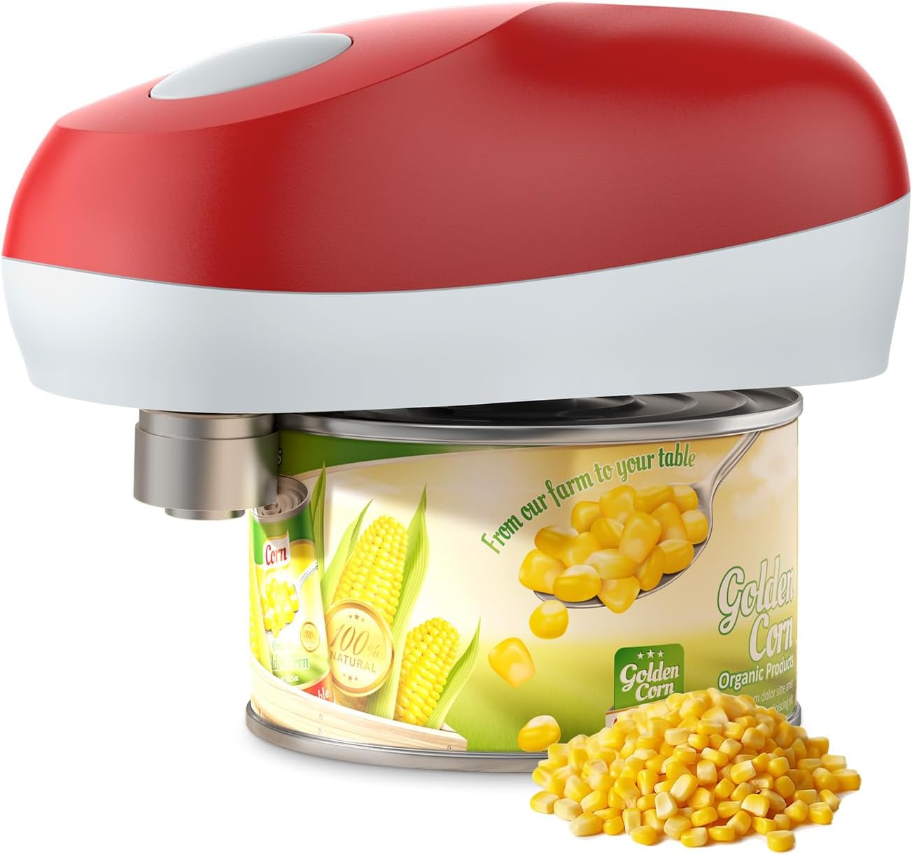 Handsfree Electric Can Opener New, Tin Opener One Touch Automatically Open The c...