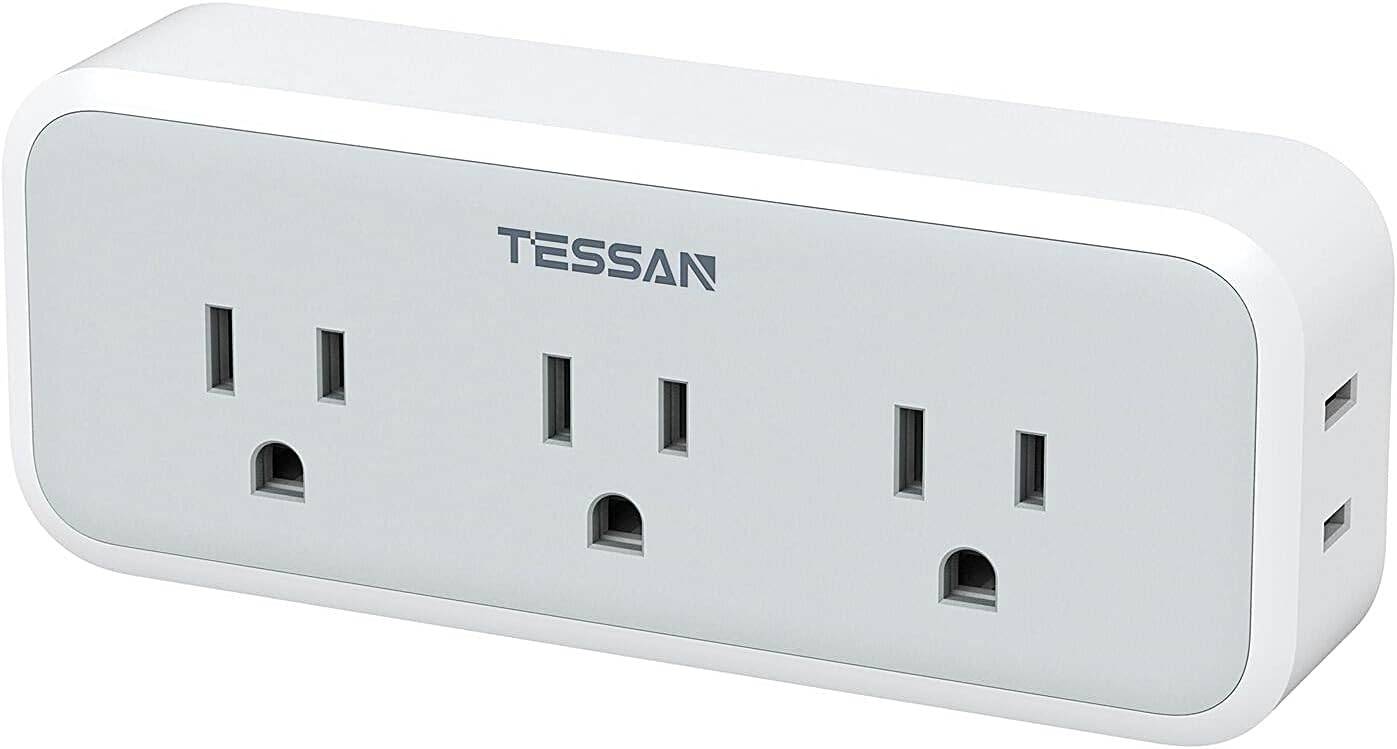 Multi Plug Outlet Extender, TESSAN Surge Protector Wall Plug Splitter with 5 Ele...