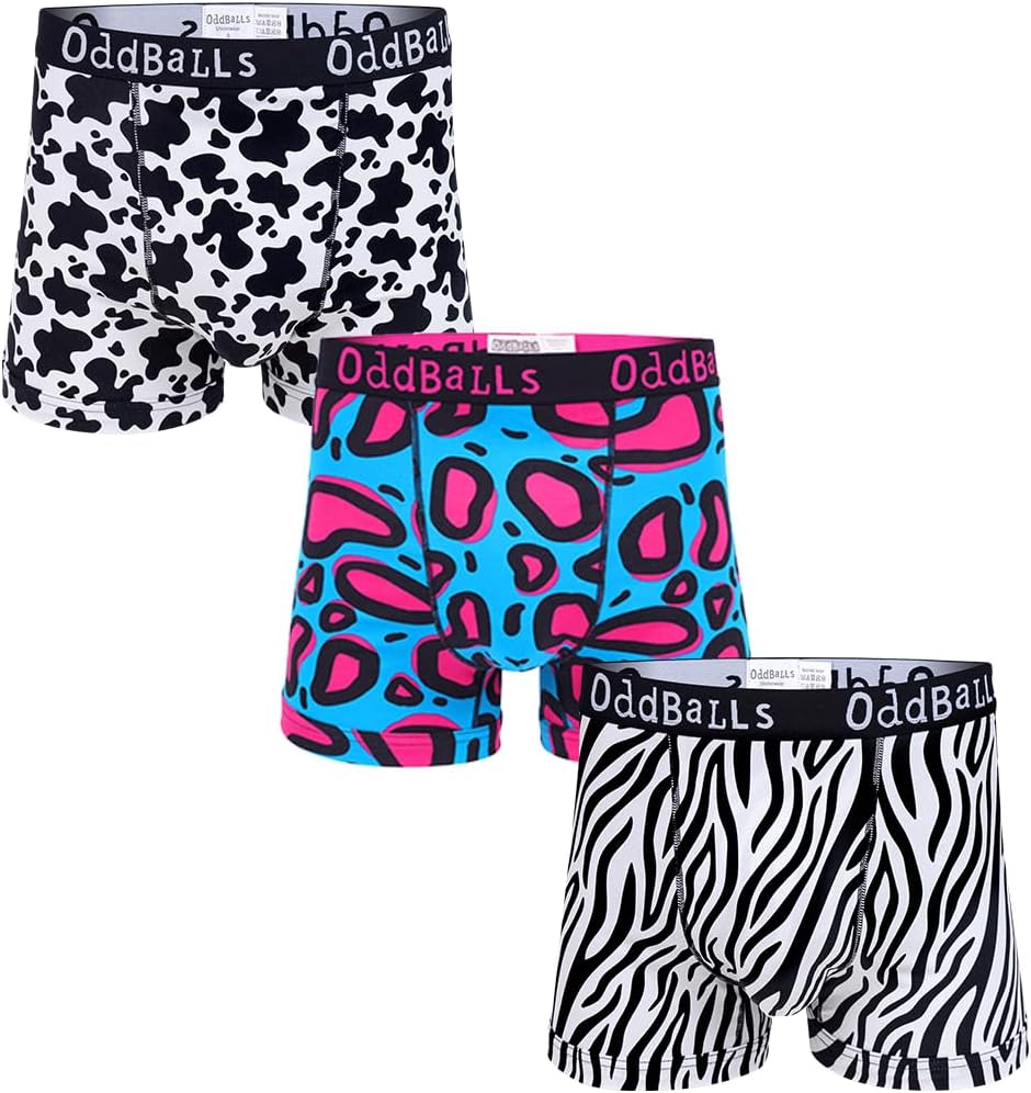 OddBalls | Mens Boxers Multipack | 3 Pack | Classic Fit | Mens Underwear | Hipst...