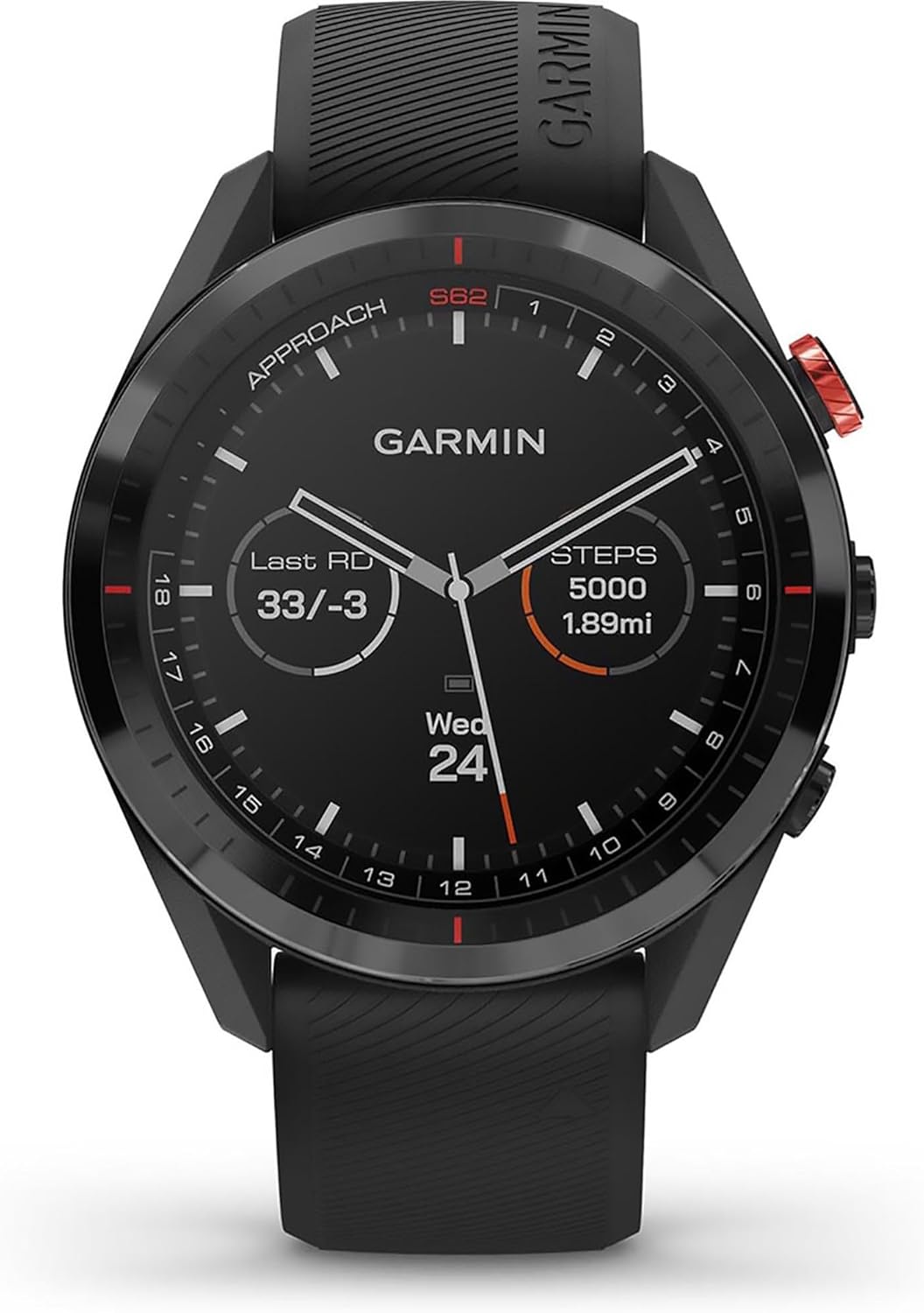 Garmin Approach S62, Premium Golf GPS Watch, Built-in Virtual Caddie Black Watch...