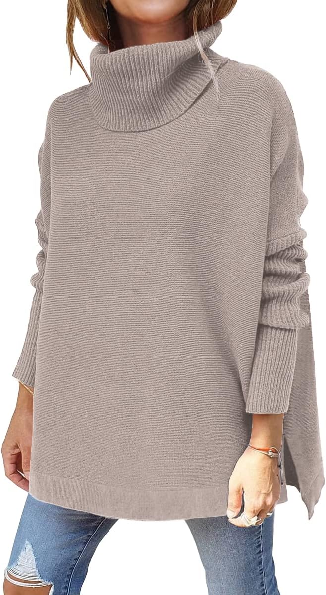EFAN Women's Turtleneck Oversized Chunky Sweaters Fall Outfits Clothes Trendy Fa...