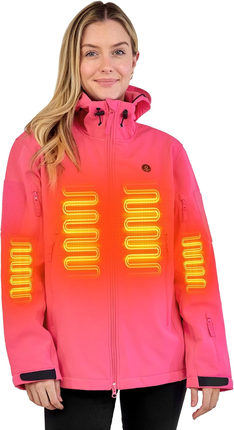 Heated Jacket for Women, ANTARCTICA GEAR Winter Coat with 12V 16000mAh Battery P...