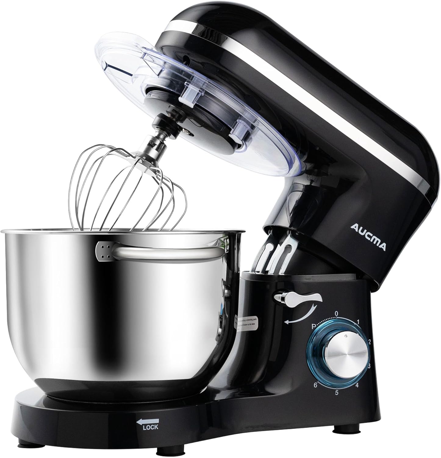 Aucma Stand Mixer,6.5-QT 660W 6-Speed Tilt-Head Food Mixer, Kitchen Electric Mix...