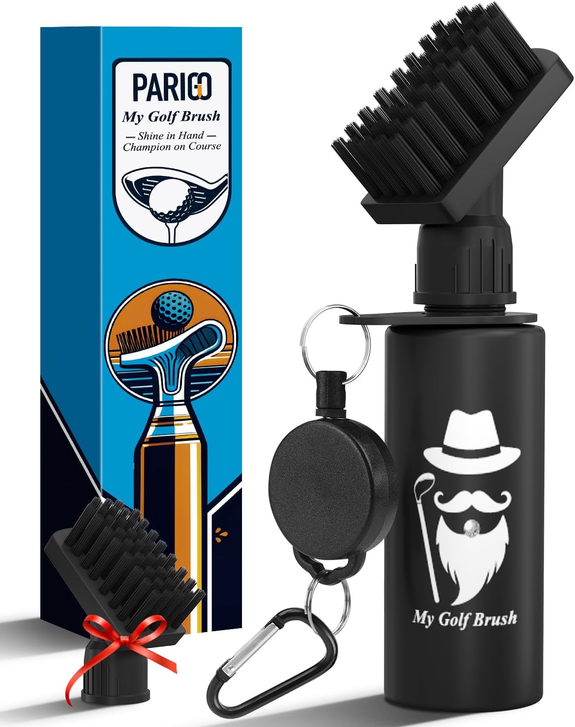 PARIGO Golf Club Cleaner Brush Golf Gifts - Golf Accessories for Men Christmas S...