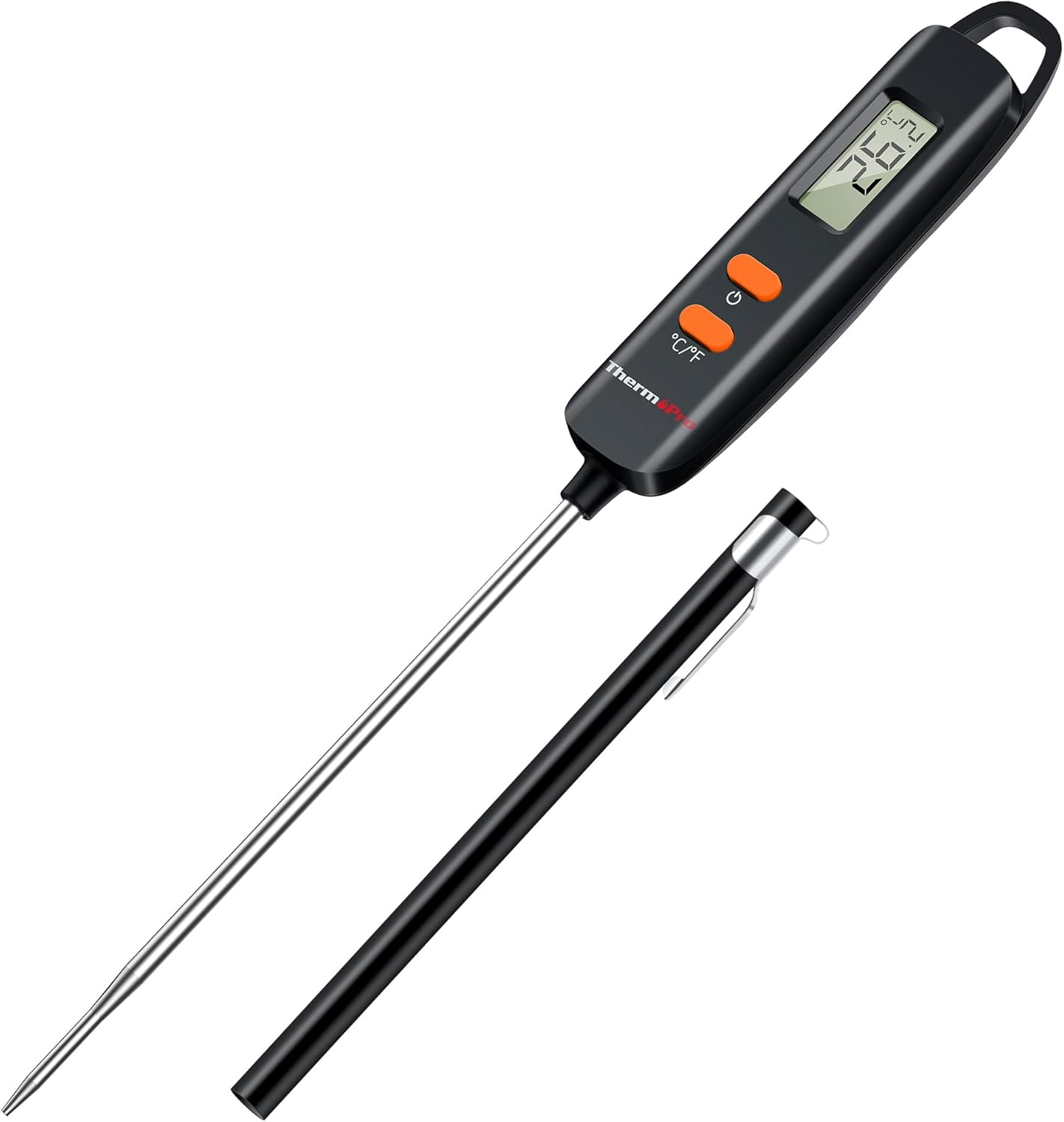 ThermoPro TP516 Digital Meat Thermometer with Probe Tip Cover Instant Read Food...