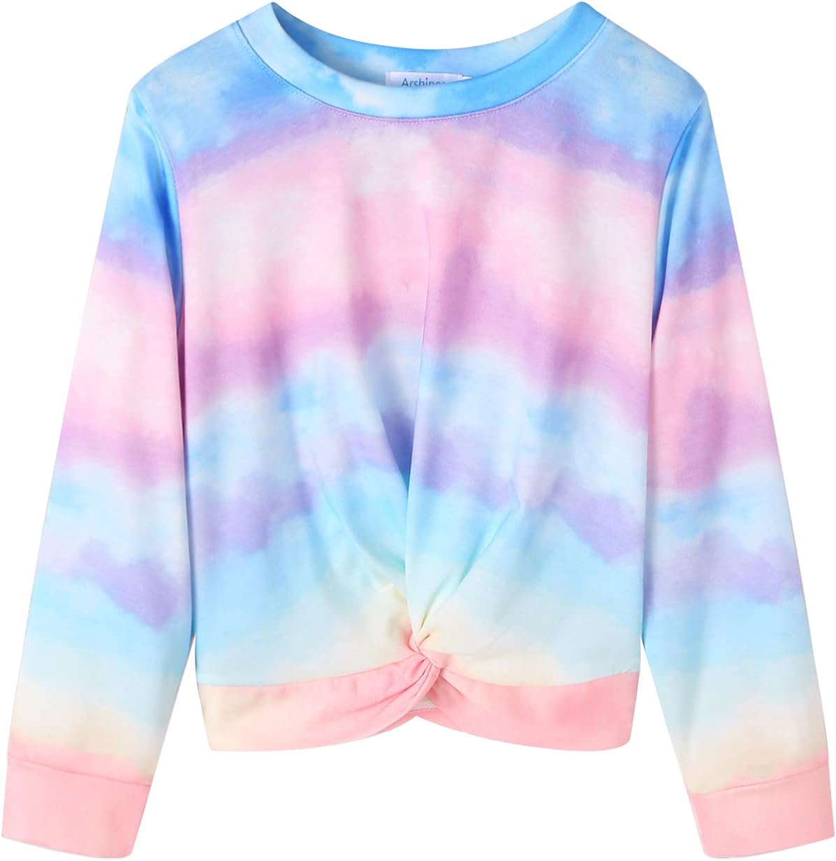 Arshiner Girls Casual Twist Front Lightweight Swea...