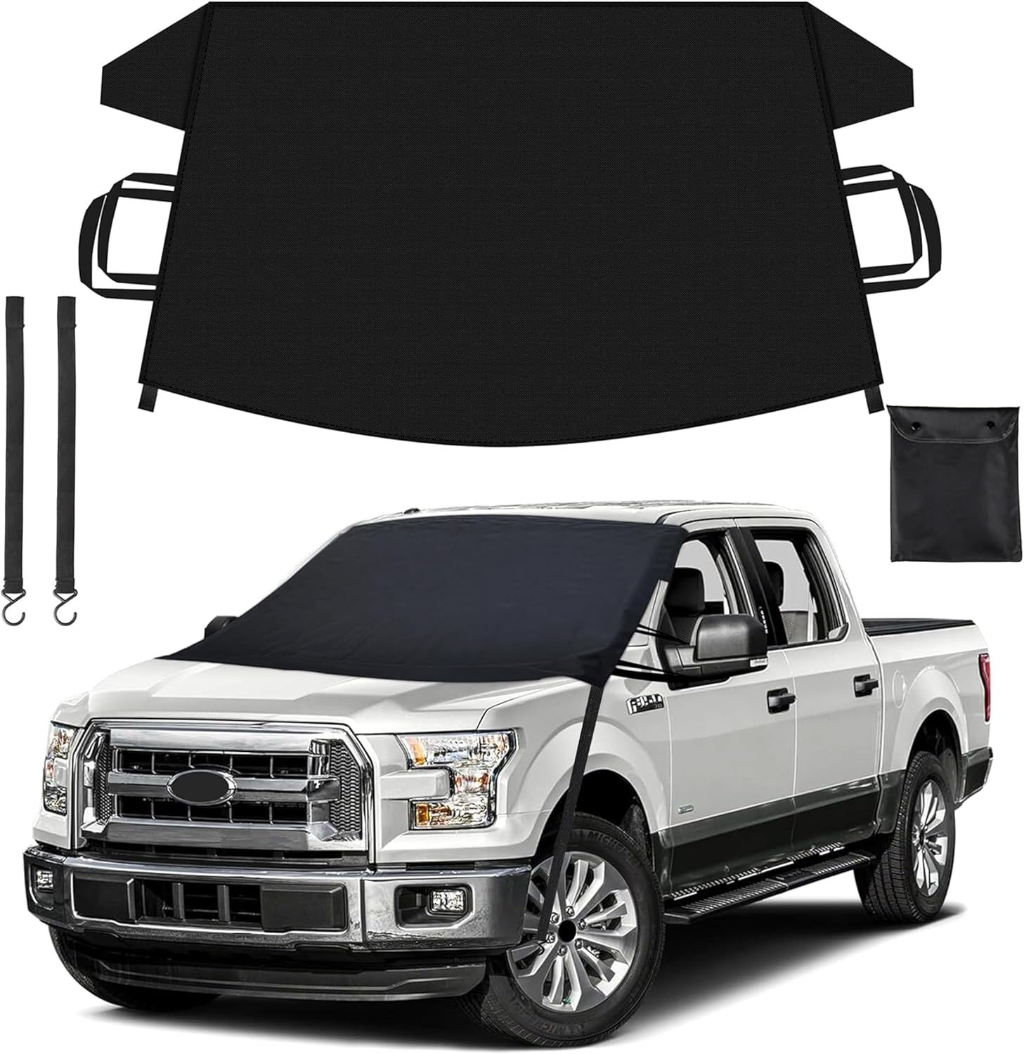 EcoNour Windshield Cover for Ice and Snow | Durable 600D Oxford Fabric | Waterpr...