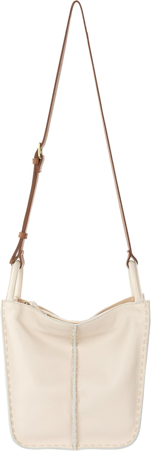 The Sak Los Feliz Crossbody Bag in Leather, Large, Unlined Purse with Single Adj...