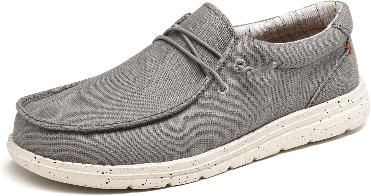 Bruno Marc Women’s Slip-on Loafers Casual Shoes 8 Grey