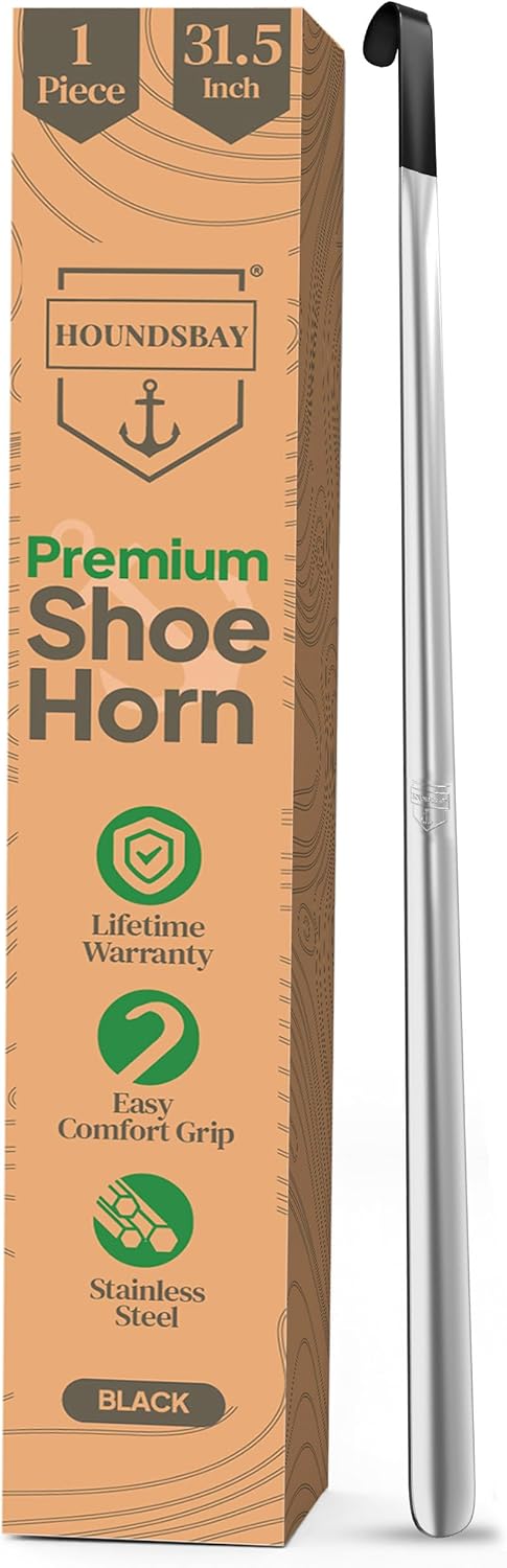 Shoe Horn Long Handle for Seniors - Long Handled Shoe Horn for Boots and Shoes -...