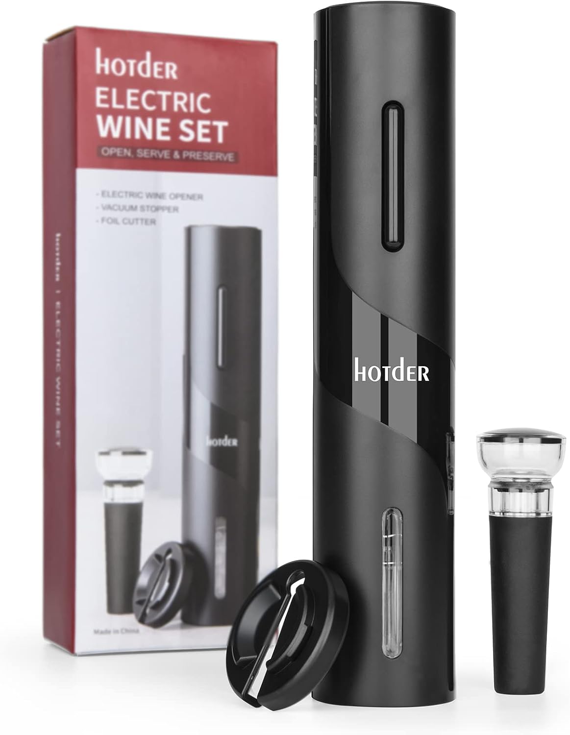 hotder Electric Red Wine Bottle Opener,Red Wine Accessories Gift Set,Electric Co...